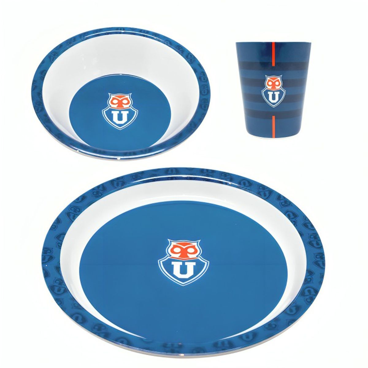 U DE CHILE - SET DESAYUNO MELAMINA UNIVERSIDAD DE CHILE