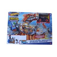 Hot Wheels Monster Trucks Pista de Juguete Arena de Demolición Semi-Finales Tiger Shark