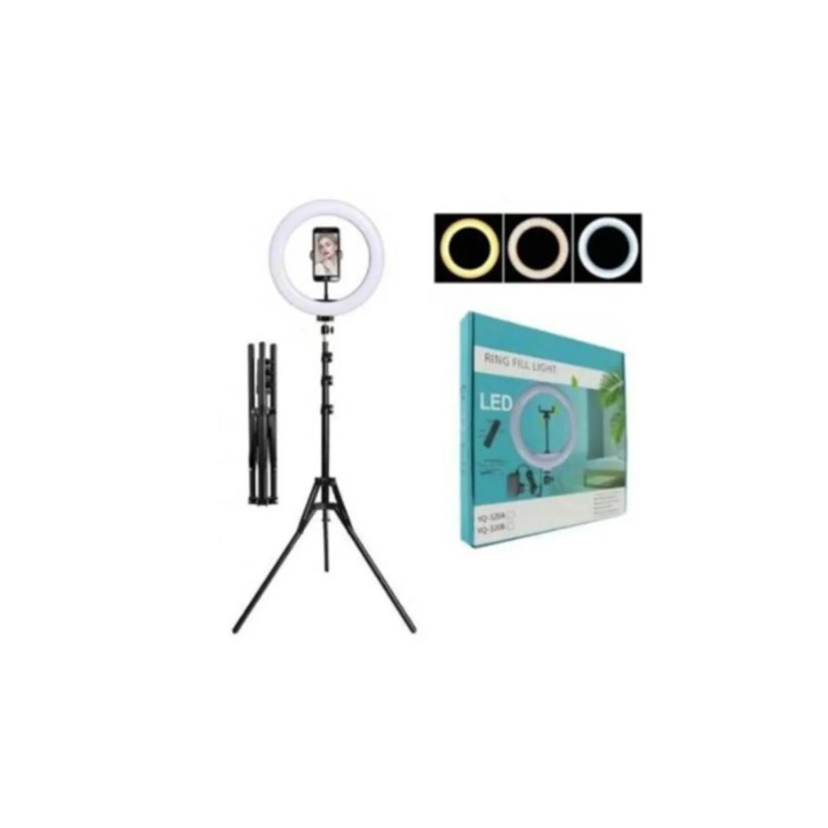 GENERICO - Aro Luz Led 30 Cm Con Trípode Ajustable Fotografía