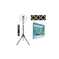 GENERICO - Aro Luz Led 30 Cm Con Trípode Ajustable Fotografía