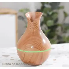 GENERICO - Humidificador Grande 500ml USB De Madera Con Luz