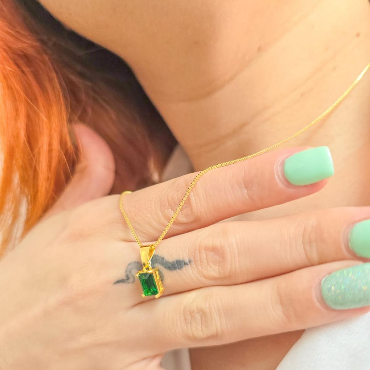 GENERICO - Conjunto Cadena veneciana y Colgante en Oro Laminado 18k