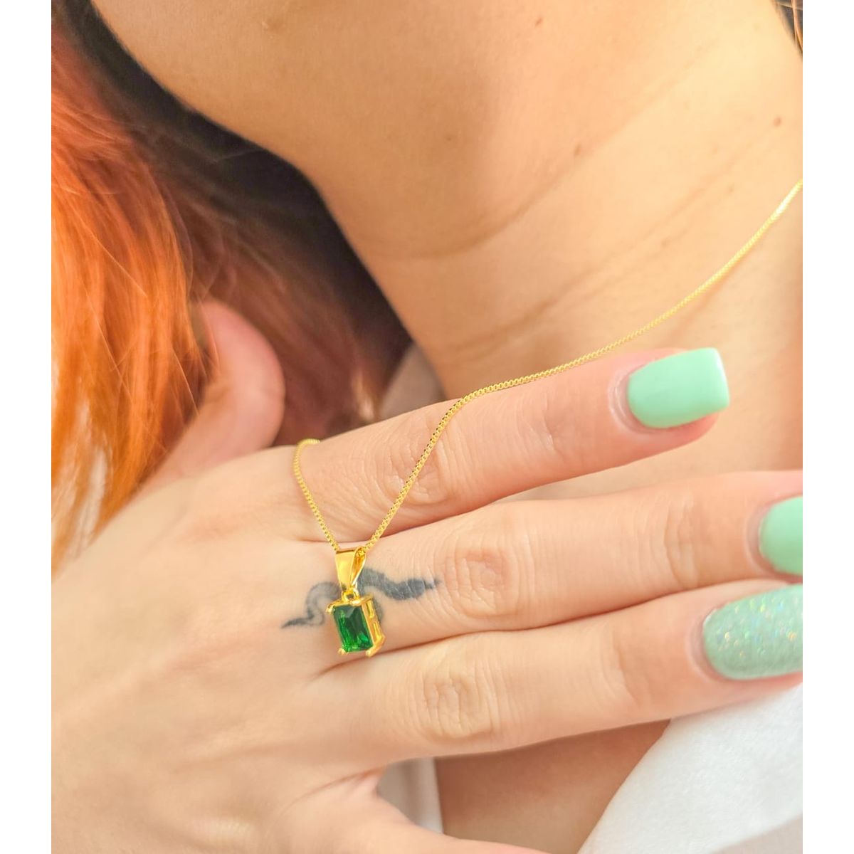 GENERICO - Conjunto Cadena veneciana y Colgante en Oro Laminado 18k