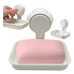 GENERICO - Jabonera Con Soporte Ventosa Montada En Pared Baño