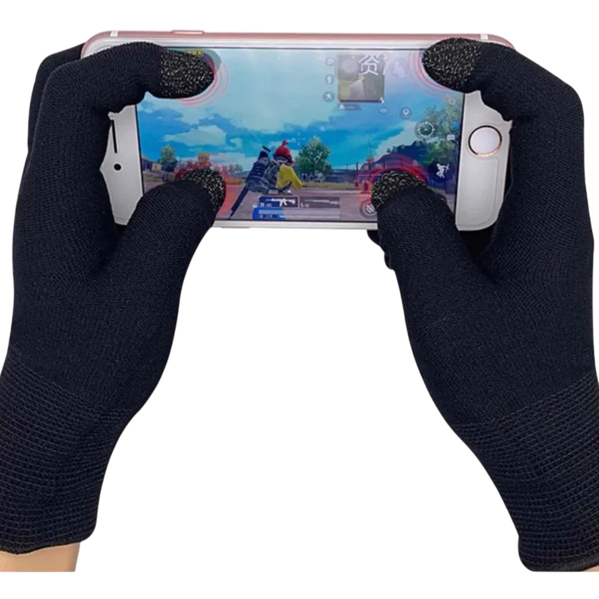 GENERICO - Guantes Gatillos Joystick Gamer Ajustable + Dedales Tactil