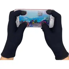 GENERICO - Guantes Gatillos Joystick Gamer Ajustable + Dedales Tactil