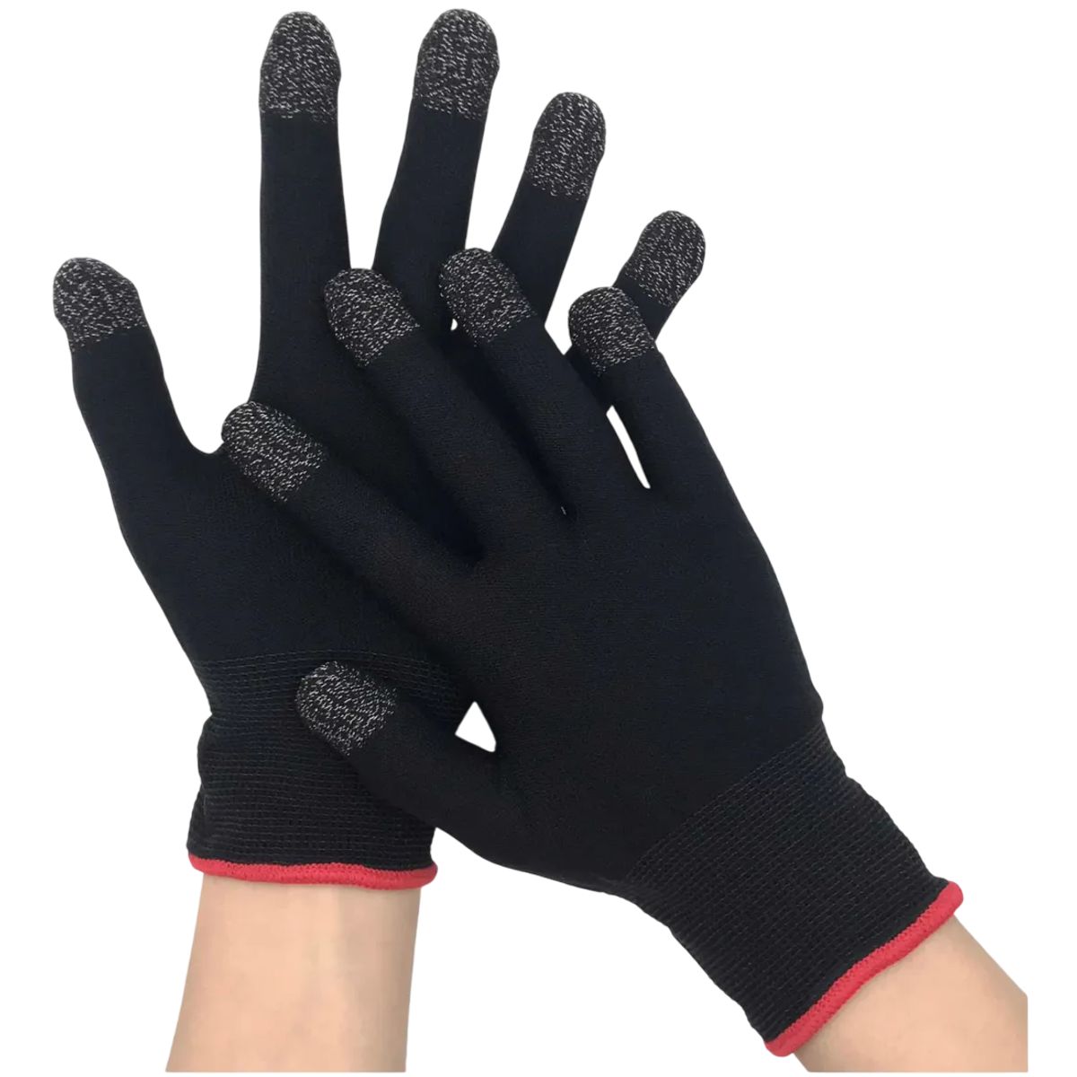 GENERICO - Guantes Gatillos Joystick Gamer Ajustable + Dedales Tactil