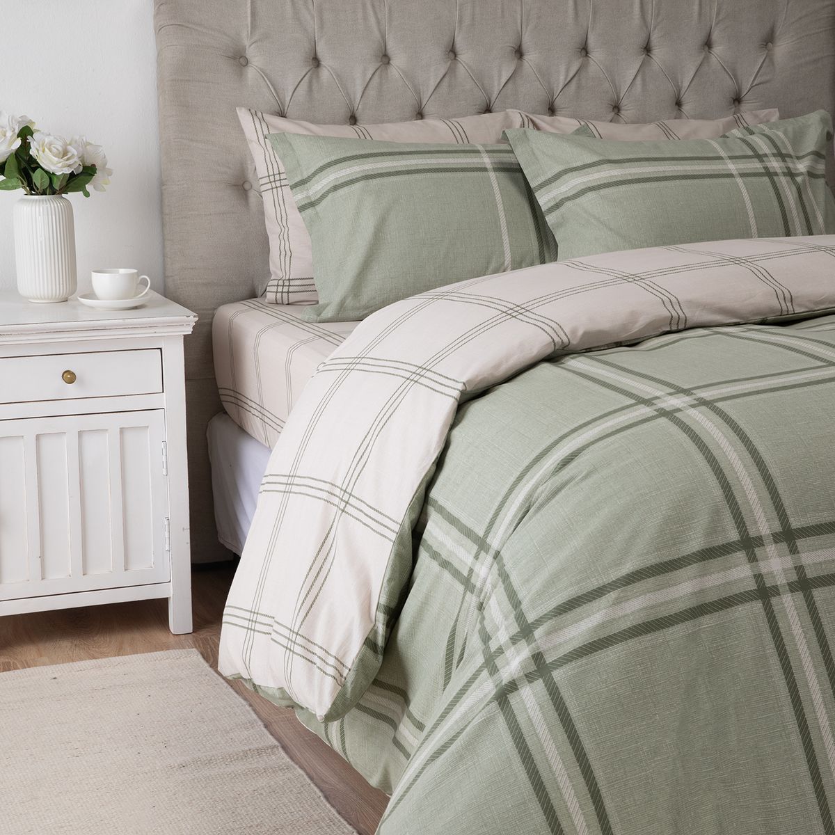 GENERICO - Set con funda de plumón 100% algodón Capella