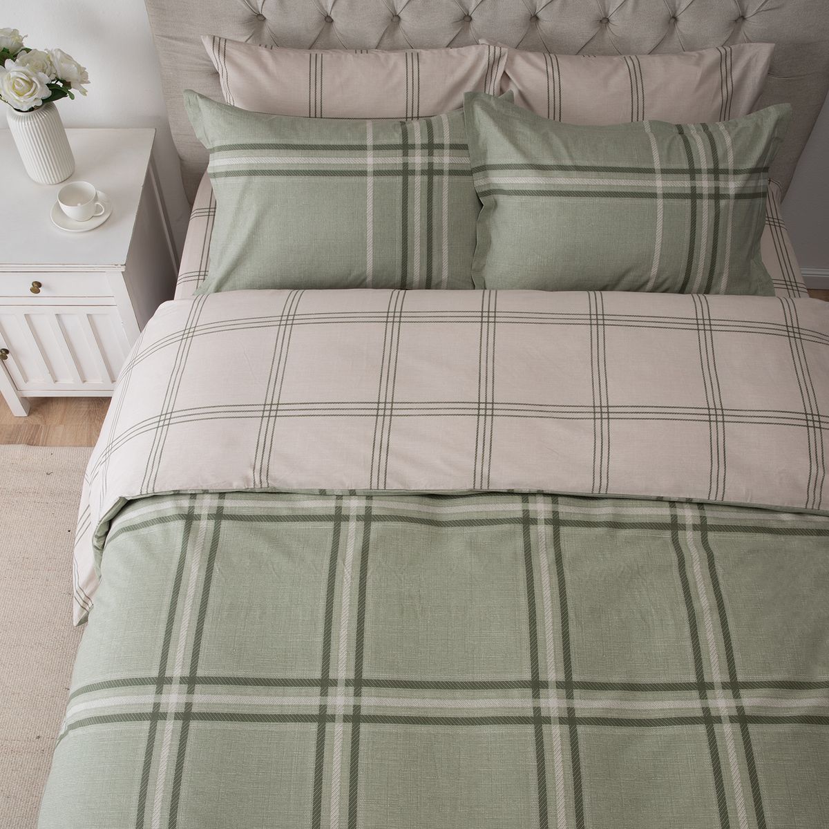 GENERICO - Set con funda de plumón 100% algodón Capella