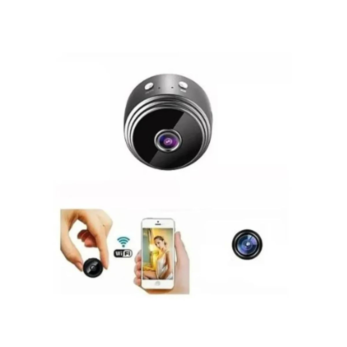 GENERICO - Mini Cámara Espía Hd Wifi A9 Nvision Ios Android Memoria