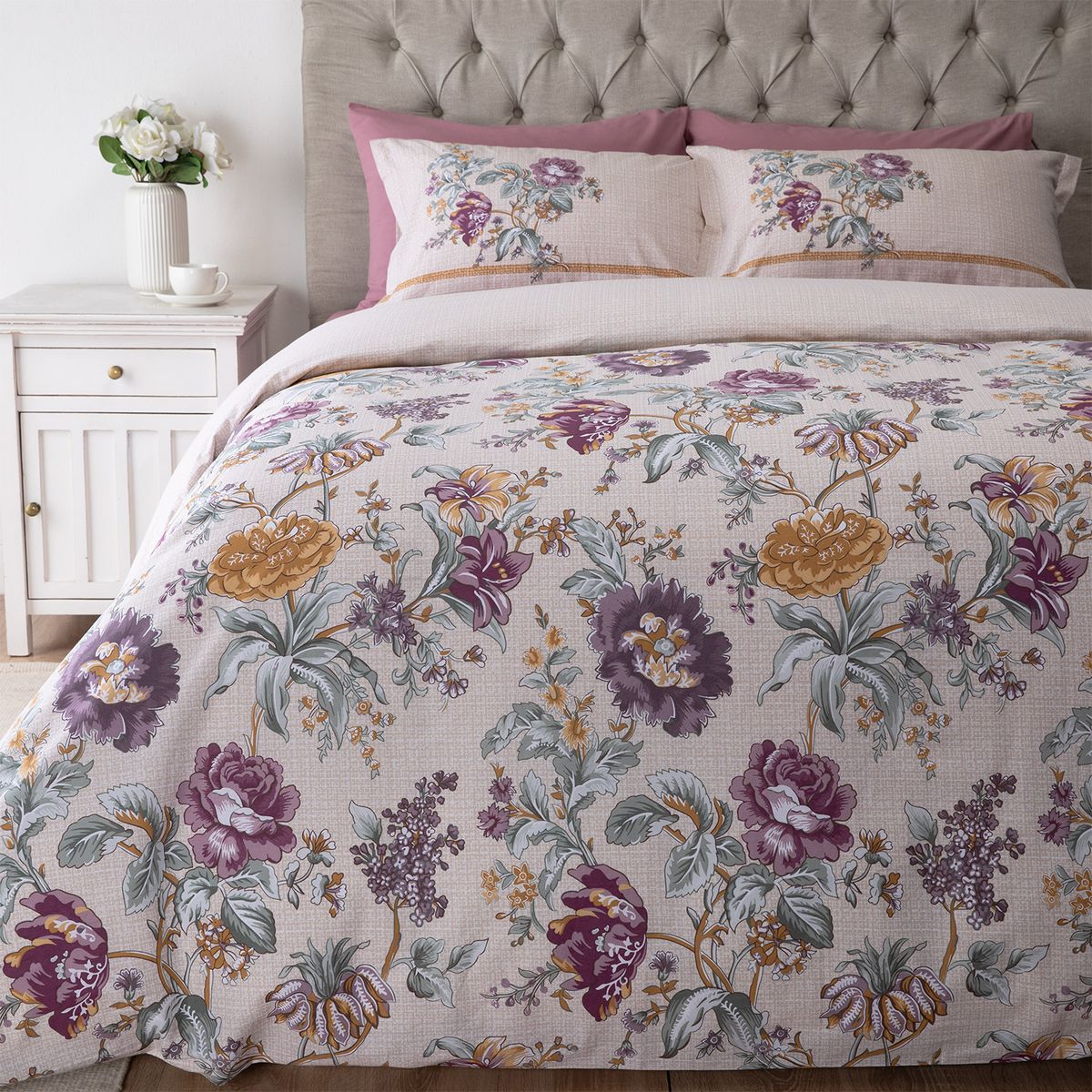 GENERICO - Set con funda de plumón 100% algodón Mirante