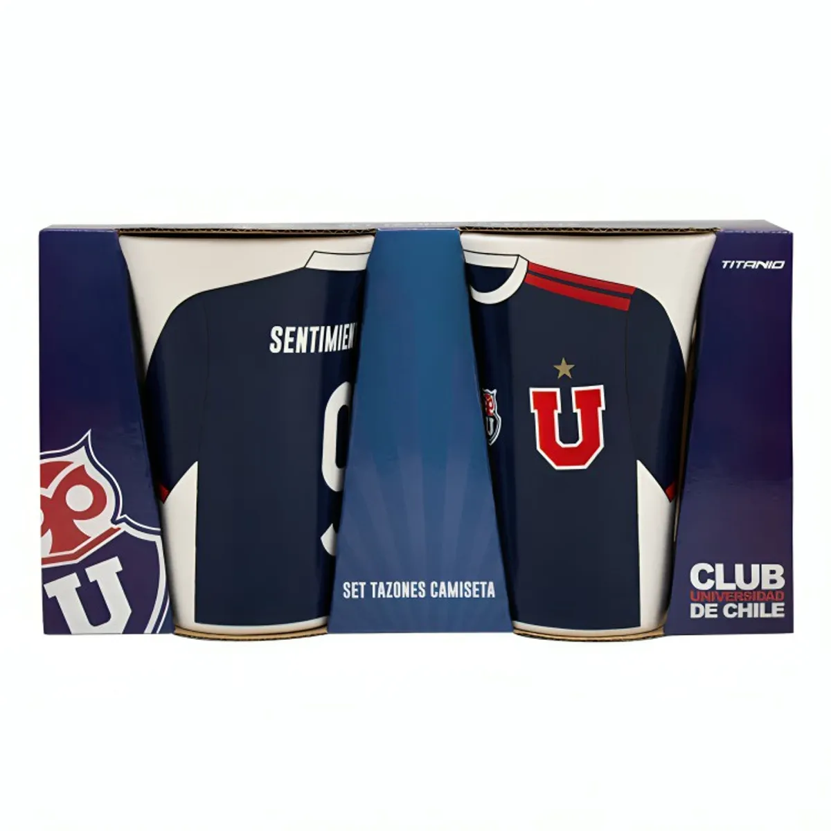 U DE CHILE - SET 2 TAZONES 350ML UNIVERSIDAD DE CHILE