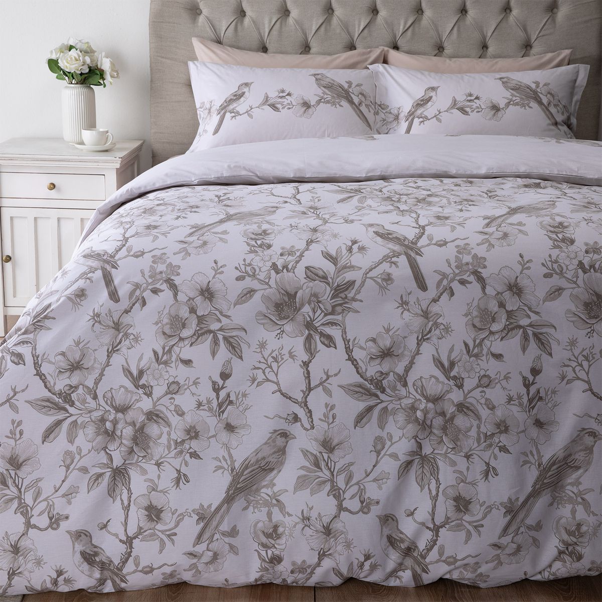 GENERICO - Set con funda de plumón 100% algodón Mevlin