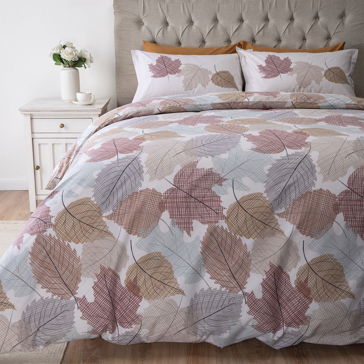 GENERICO - Set con funda de plumón 100% algodón Samba