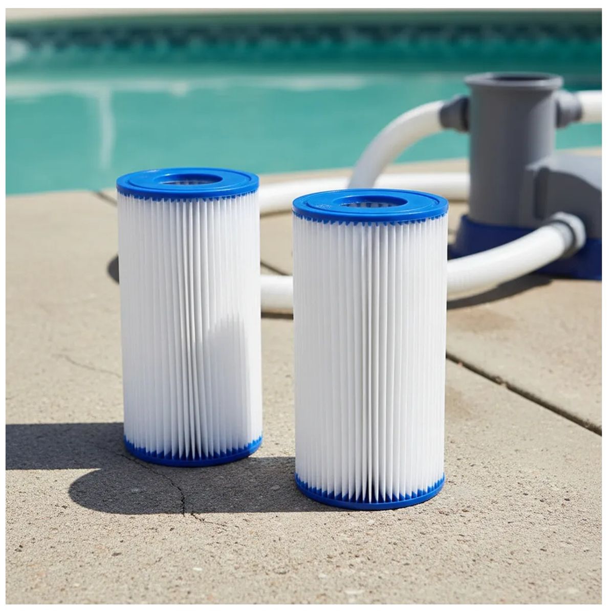 BESTWAY - x2 Filtro Bomba Piscina Repuesto Cartucho Tipo Iii Ac Bestway