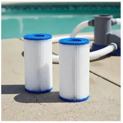 BESTWAY - X2 Filtro Bomba Piscina Repuesto Cartucho Tipo Iii Ac