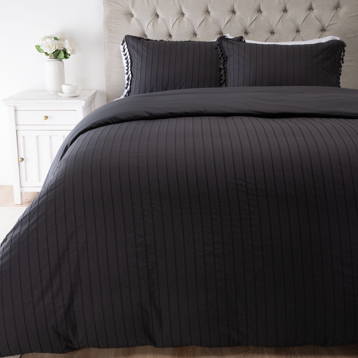 GENERICO - Funda de plumón 100% algodón Estina Antracit