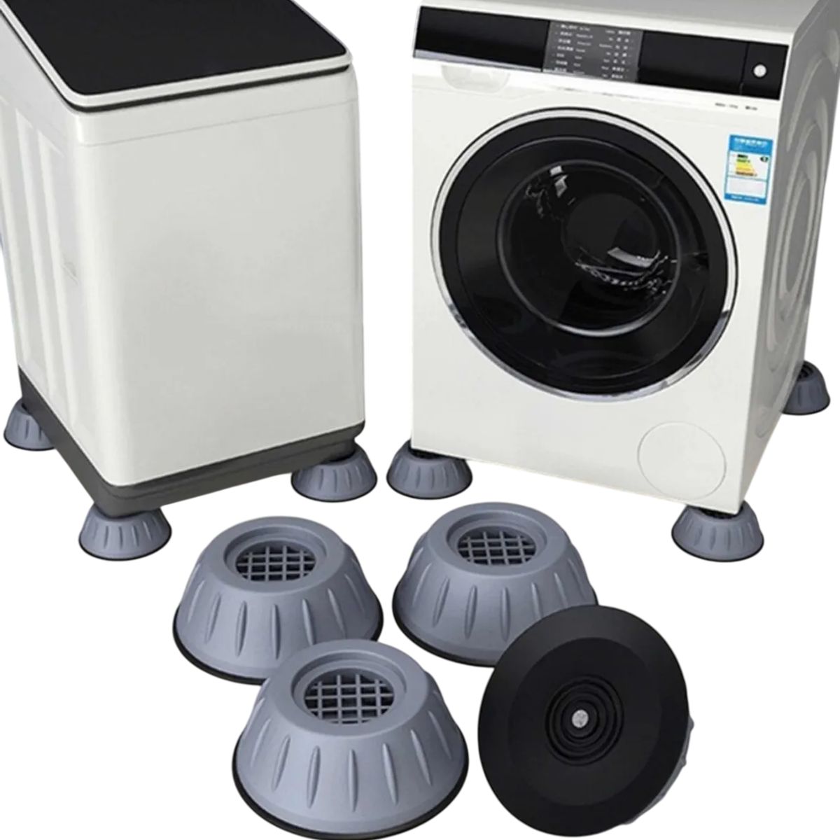 GENERICO - Almohadilla Antivibracion Goma Lavadora Refrigerador Soporte