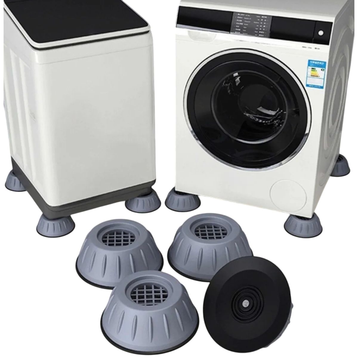 GENERICO - Almohadilla Antivibracion Goma Lavadora Refrigerador Soporte