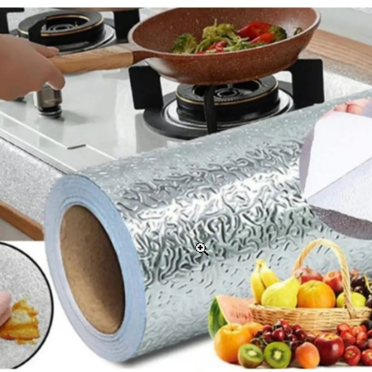 GENERICO - Papel Autoadhesivo Para Cocina 3m 60cm