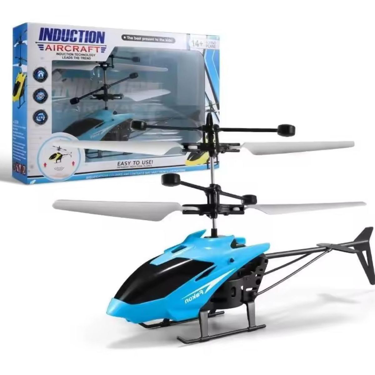 GENERICO - Helicóptero Volador Sensor De Movimiento Mini Dron Juguete Azul