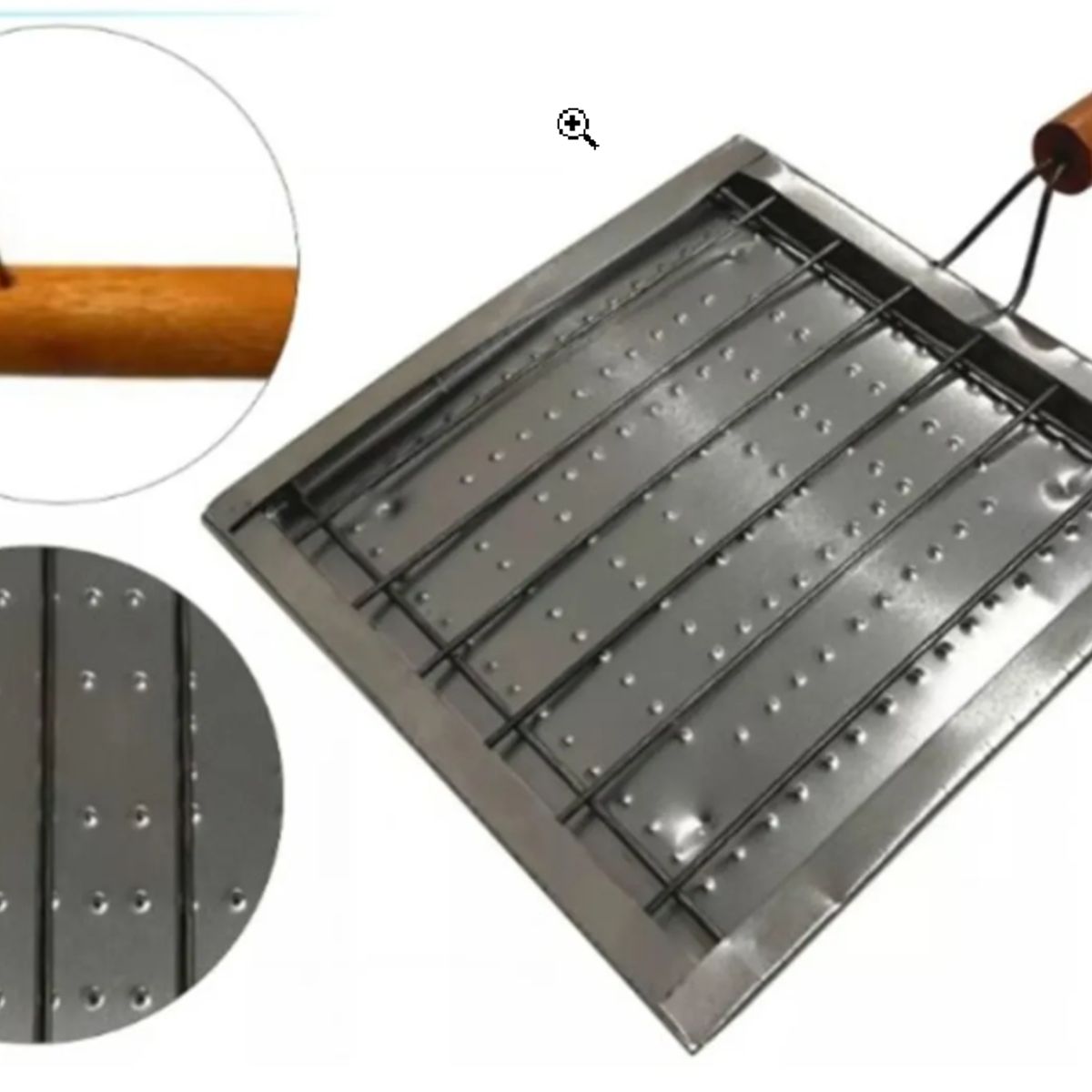 GENERICO - Tostador Parrilla Manual Arepa De Cocina Inoxidable