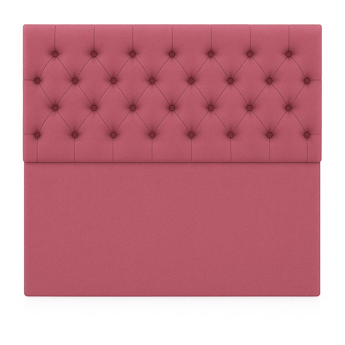 GENERICO - Respaldo De Cama 1.5 Plazas Capitoné Rosado Lino