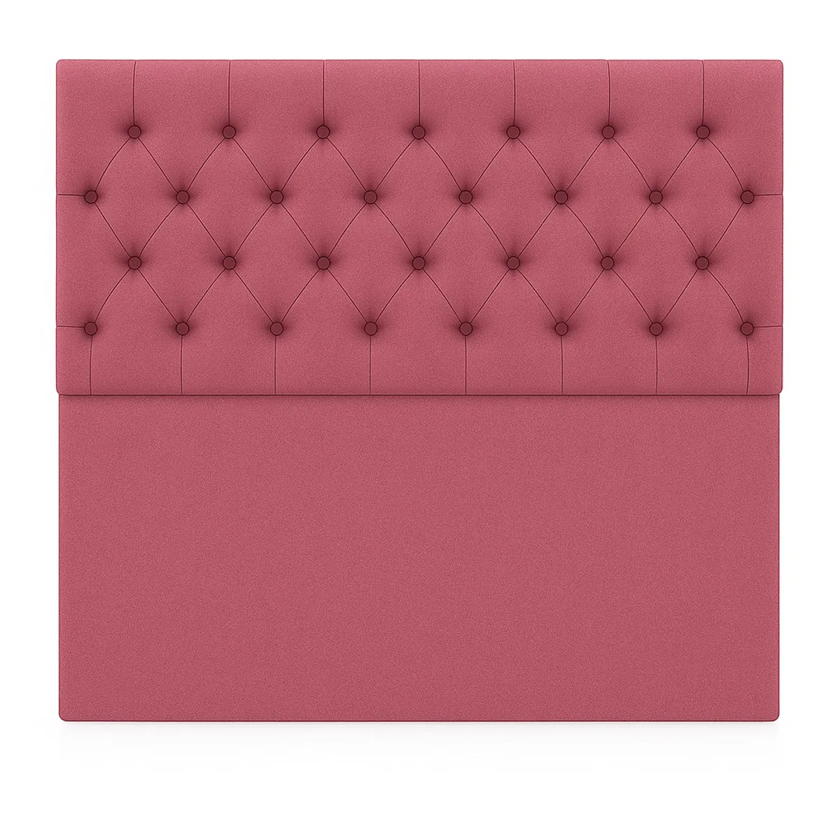 GENERICO - Respaldo De Cama 1.5 Plazas Capitoné Rosado Lino