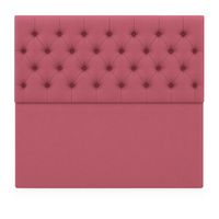 Respaldo De Cama 1.5 Plazas Capitoné Rosado Lino
