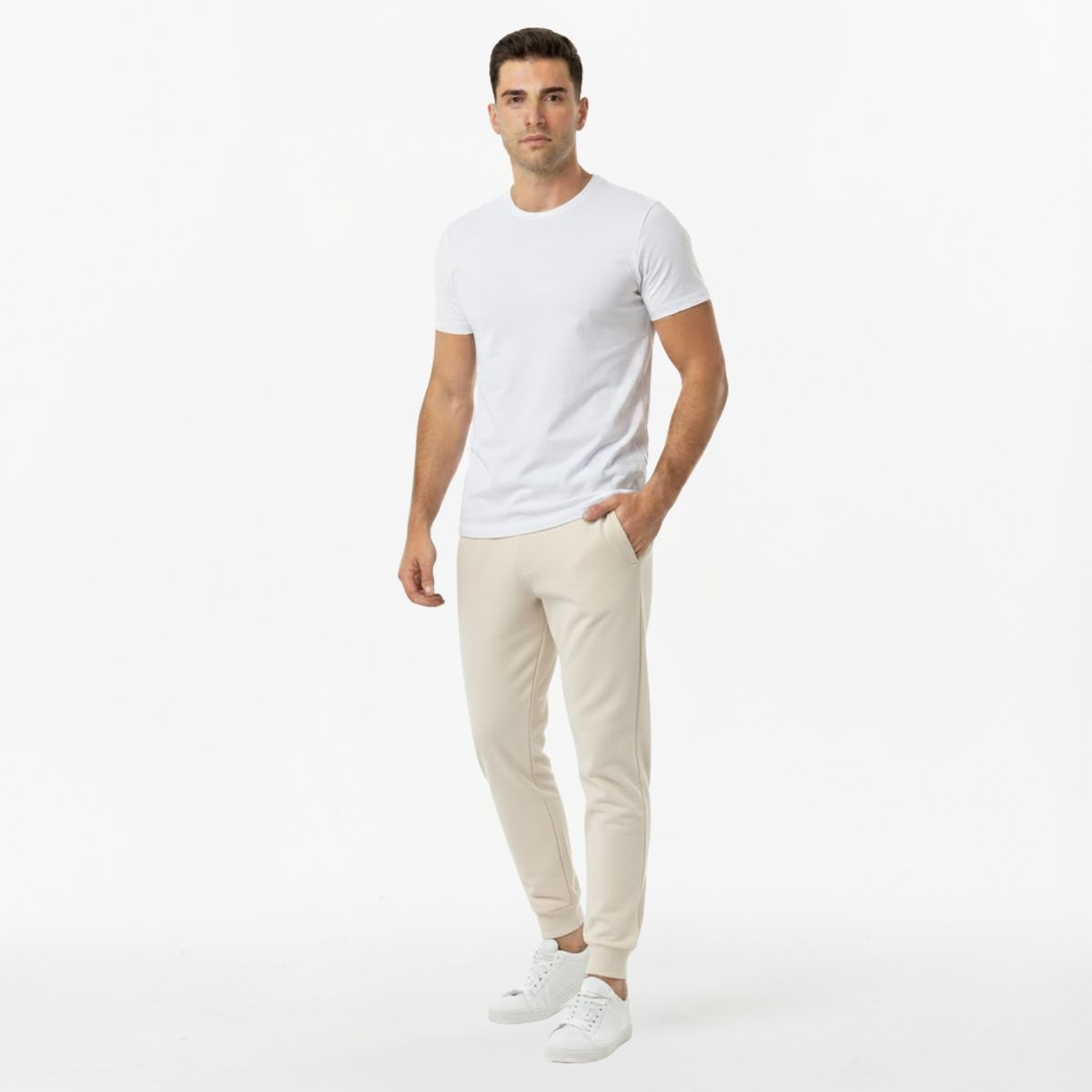 DESIGNERS - Buzo Algodón Hombre Ajustado con Puño  Jogger Deportivo Pantalón de Buzo