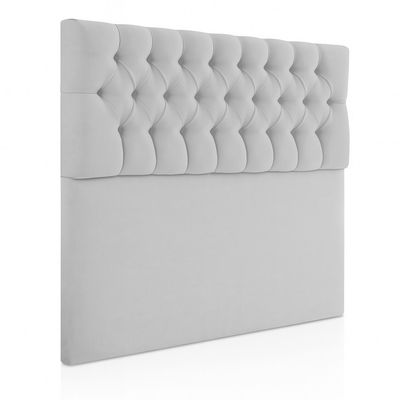 Imagen 2 del producto Respaldo De Cama 1.5 Plazas Gris Claro Perla En Lino