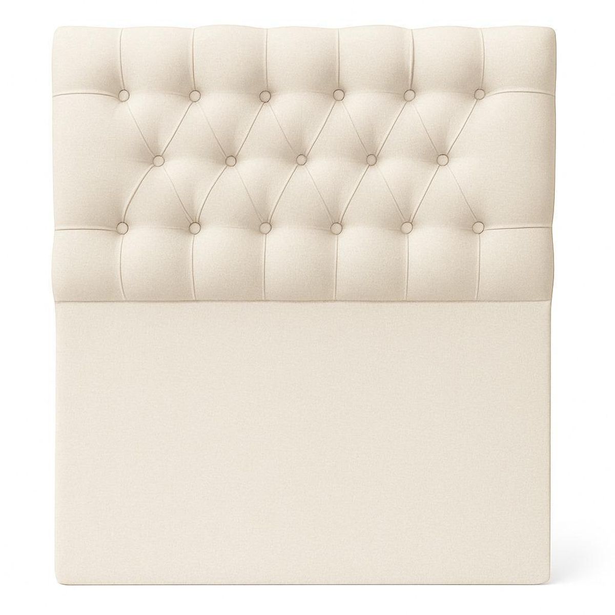 GENERICO - Respaldo De Cama 1.5 Plazas Crudo Capitone Lino