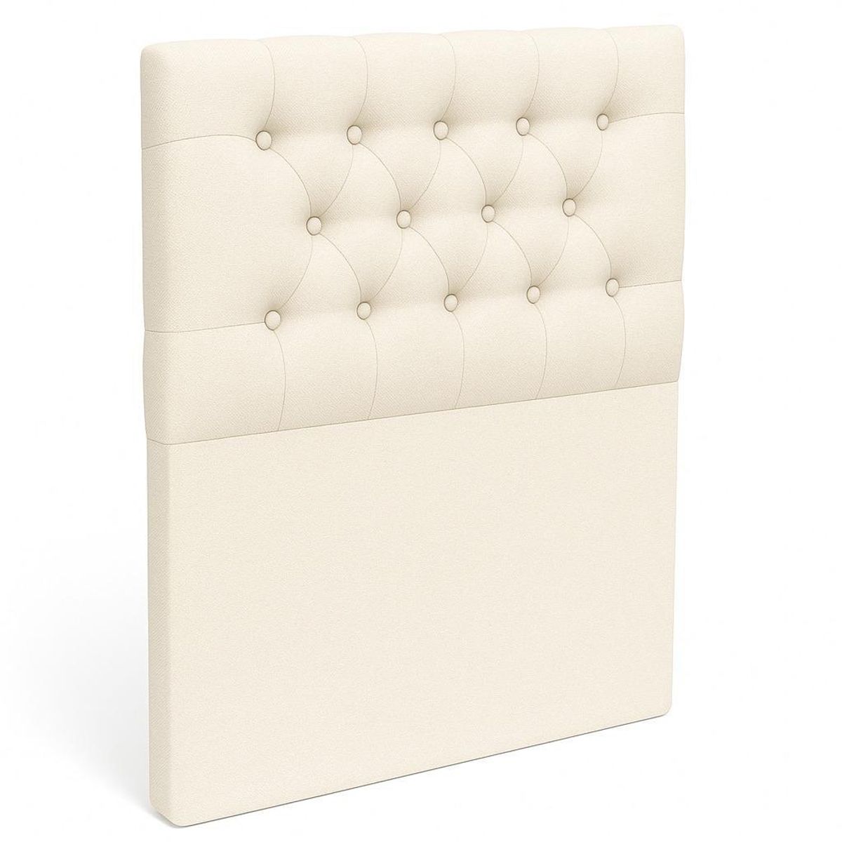 GENERICO - Respaldo De Cama 1.5 Plazas Crudo Capitone Lino