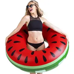 GENERICO - Flotador gigante “Sandía” 120 cm – inflable para piscina y playa