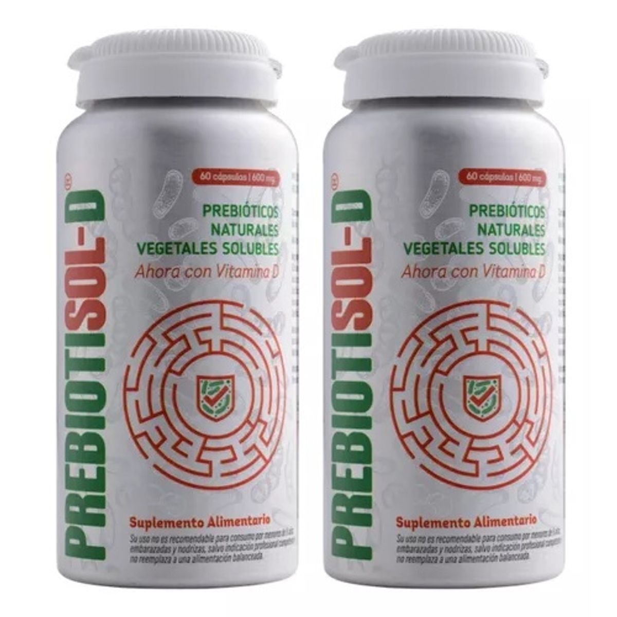VITAL AND YOUNG - Prebiotisol : Prebioticos + D3 Vy 120 Cap 2x60. Potencia los Probioticos