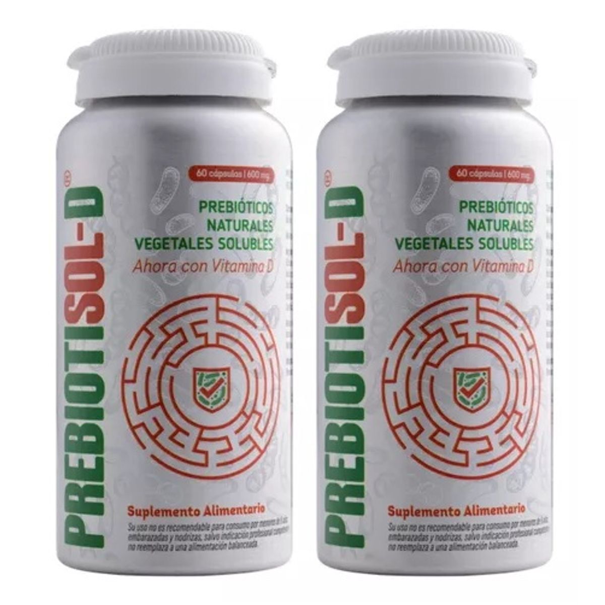 VITAL AND YOUNG - Prebiotisol : Prebioticos + D3 Vy 120 Cap 2x60. Potencia los Probioticos