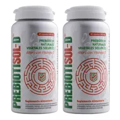 VITAL AND YOUNG - Prebiotisol : Prebioticos + D3 Vy 120 Cap 2x60. Potencia los Probioticos