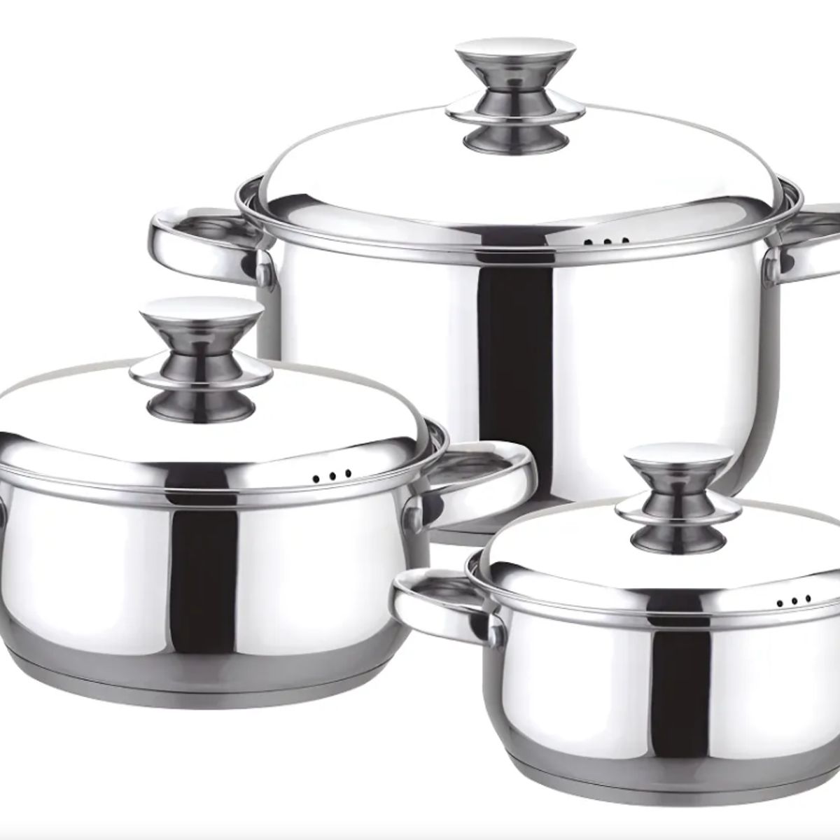 GENERICO - Batería De Cocina Fantuzzi Pavia Acero Set 6 Piezas