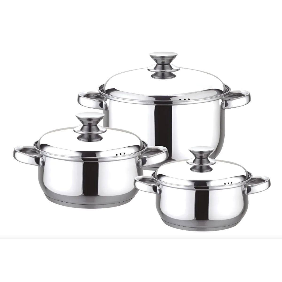 GENERICO - Batería De Cocina Fantuzzi Pavia Acero Set 6 Piezas