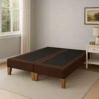 Base de cama 2 Plazas Cafe En Felpa