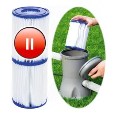 BESTWAY - Set De Cartucho Para Filtro De Piscina Tipo Ii Bomba