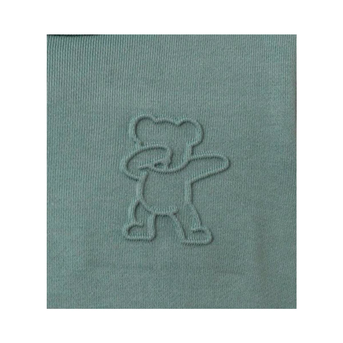 KIRAMA CLOTHING STORE - Hoodie verde menta con bordado de oso para chicos