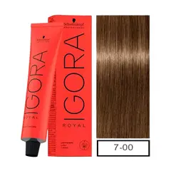 SCHWARZKOPF - Tintura Igora Royal 7-0 Rubio Medio Natural + Oxigenta 20v