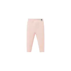 KIRAMA CLOTHING STORE - Leggings rosa básicos con etiqueta decorativa para chicas