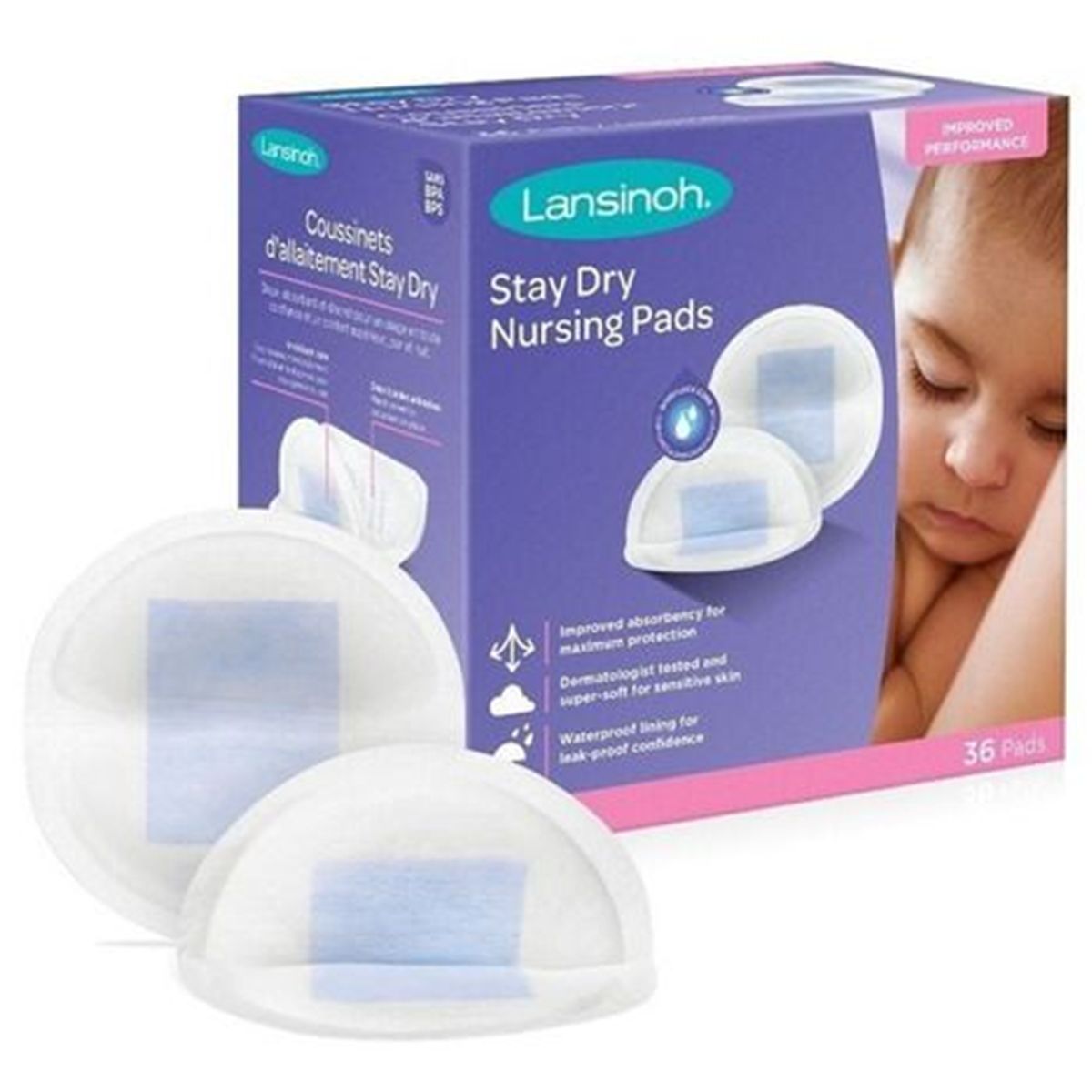 LANSINOH - Protector Lactancia Lansinoh Absorbentes Stay Dry 36 pzs