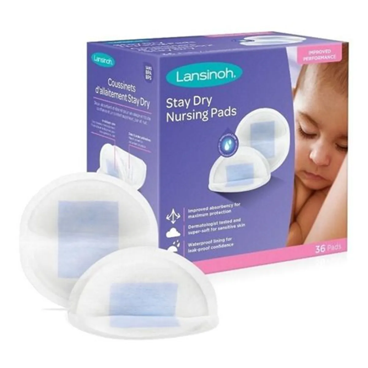 LANSINOH - Protector Lactancia Lansinoh Absorbentes Stay Dry 36 pzs