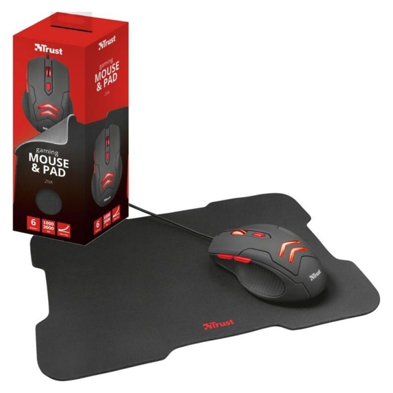 TRUST - Trust Ziva Gaming Mouse And Mousepad