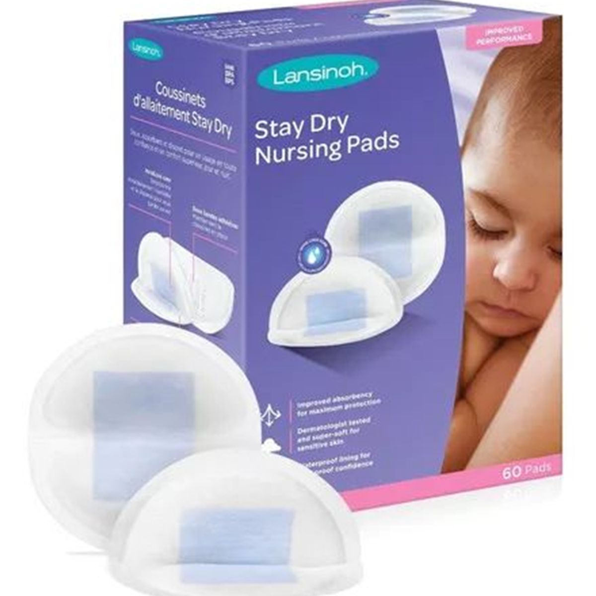 LANSINOH - Protector Lactancia Lansinoh Absorbentes Stay Dry 60 pzs