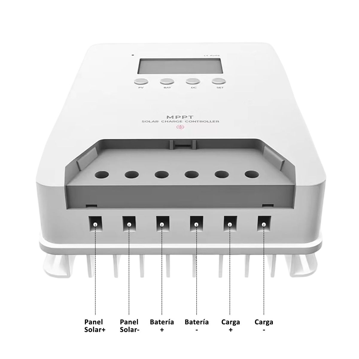 SOLIOT - Regulador De Carga Solar Mppt 60a 12/24/48v