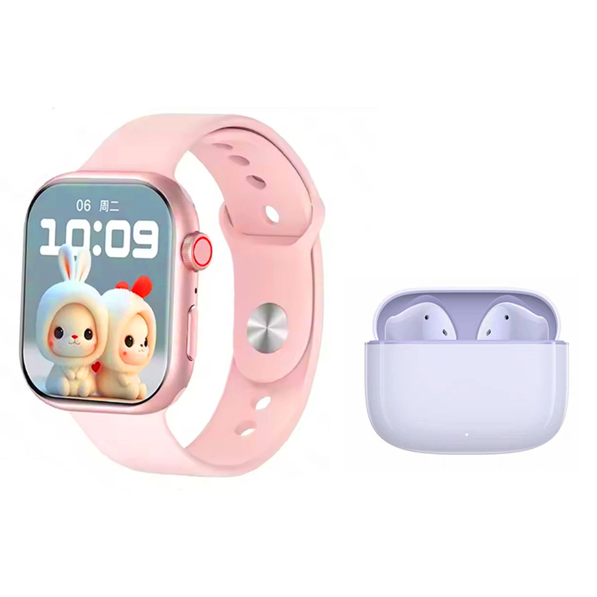 HONOR - Audífonos Honor X7e Morado Bluetooth y S10 P Reloj inteligente